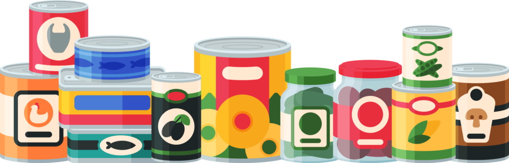 soup containers illustration